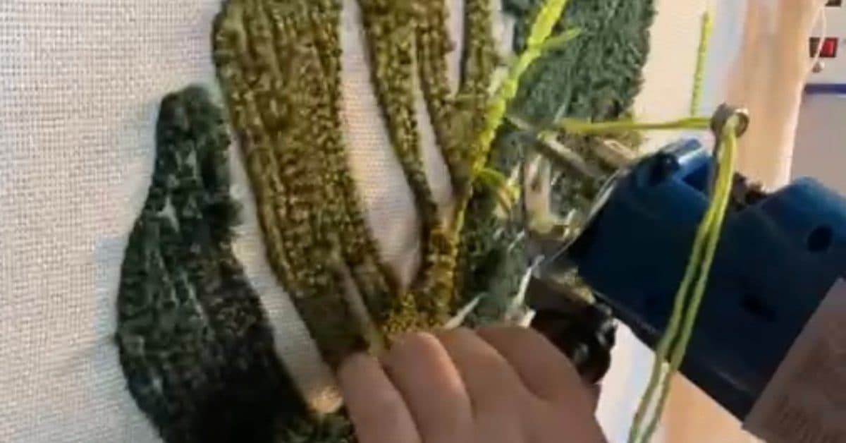 Rug Tufting for Beginners: Monstera Leaf Textile Art